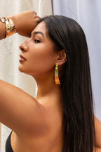 Layered Angle Drop Earring - GOLD