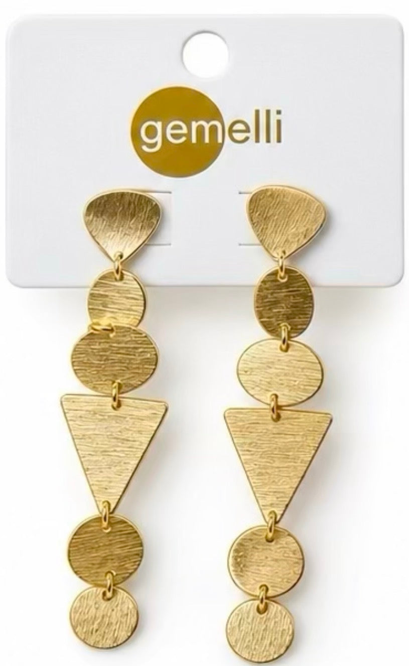 Gemelli Modern Geo Drop Earrings