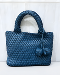 Leather Woven 3-in-1 Handbag - 4 COLORS