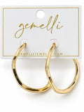 Golden Hour Oval Hoops
