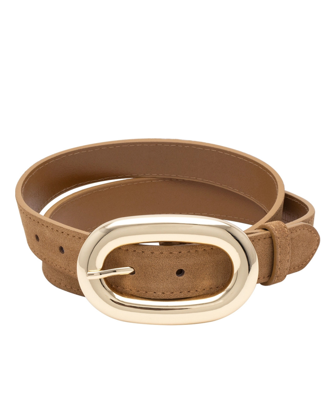 Genuine Suede Leather Oval Belt - 3 COLORS