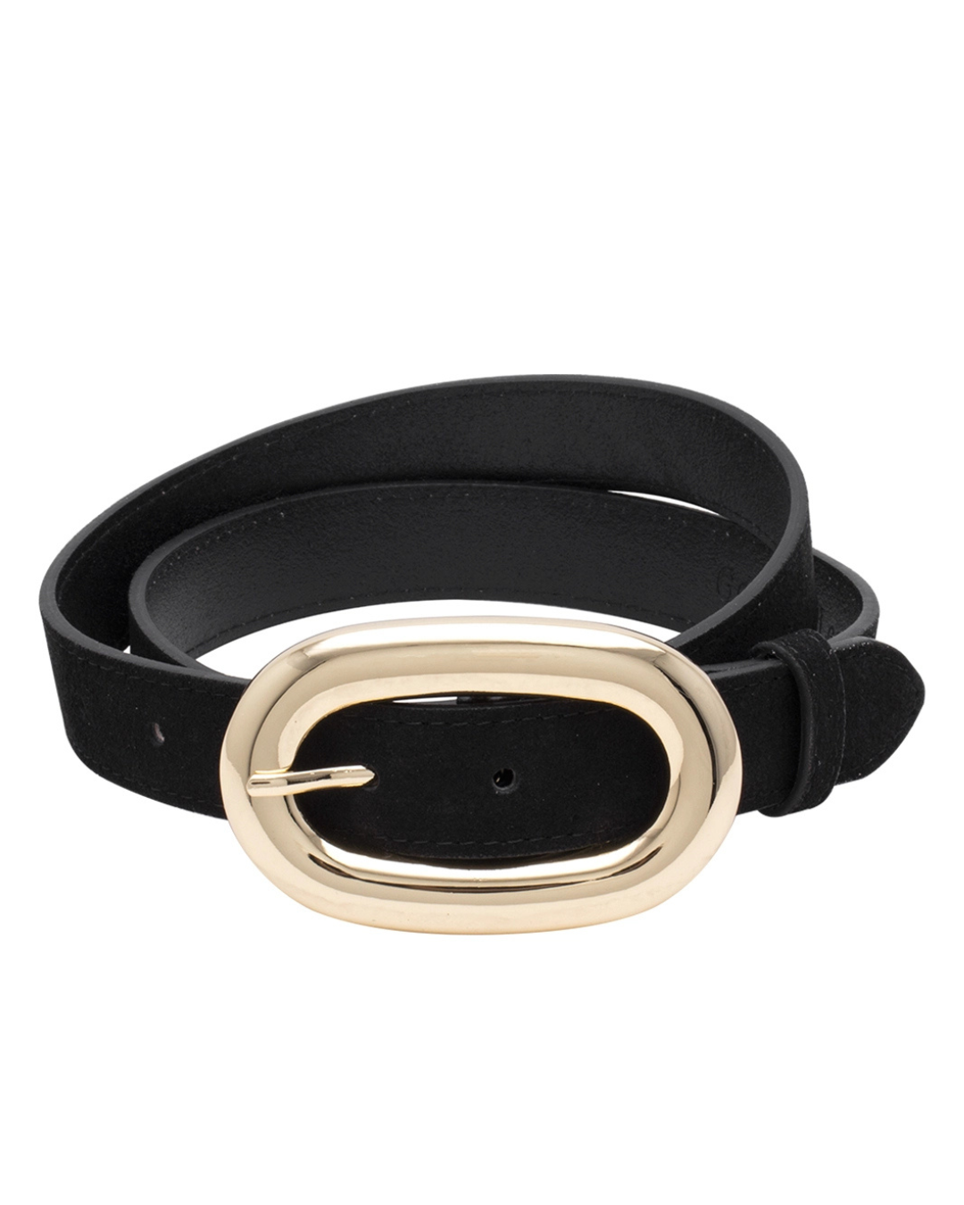 Genuine Suede Leather Oval Belt - 3 COLORS