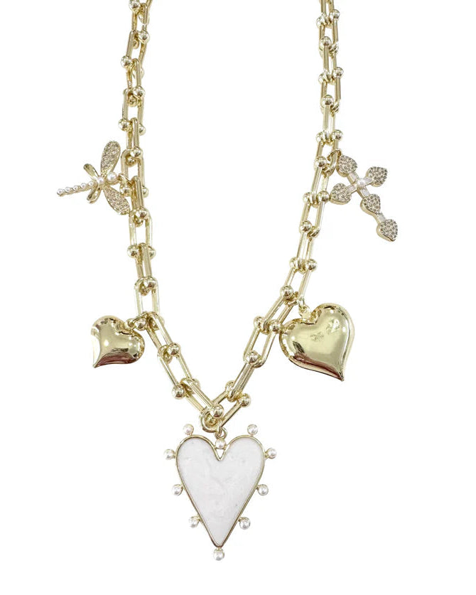 Barry Heart Charm Necklace