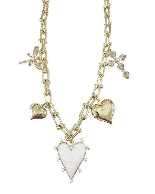 Barry Heart Charm Necklace