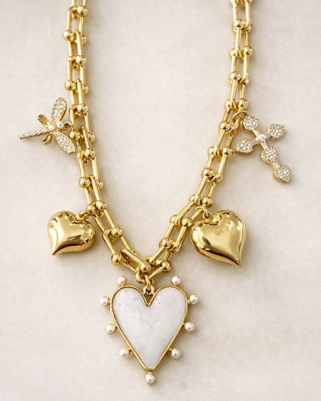 Barry Heart Charm Necklace