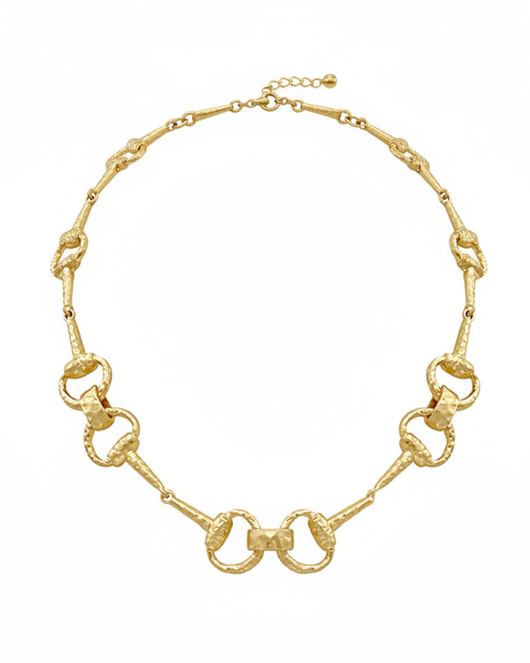 Equestrian Antique Gold Necklace
