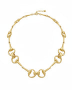 Equestrian Antique Gold Necklace