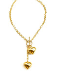 Toggle Heart Duo Necklace  "Jamie's Necklace"