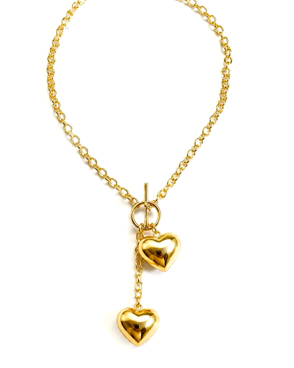 Toggle Heart Duo Necklace