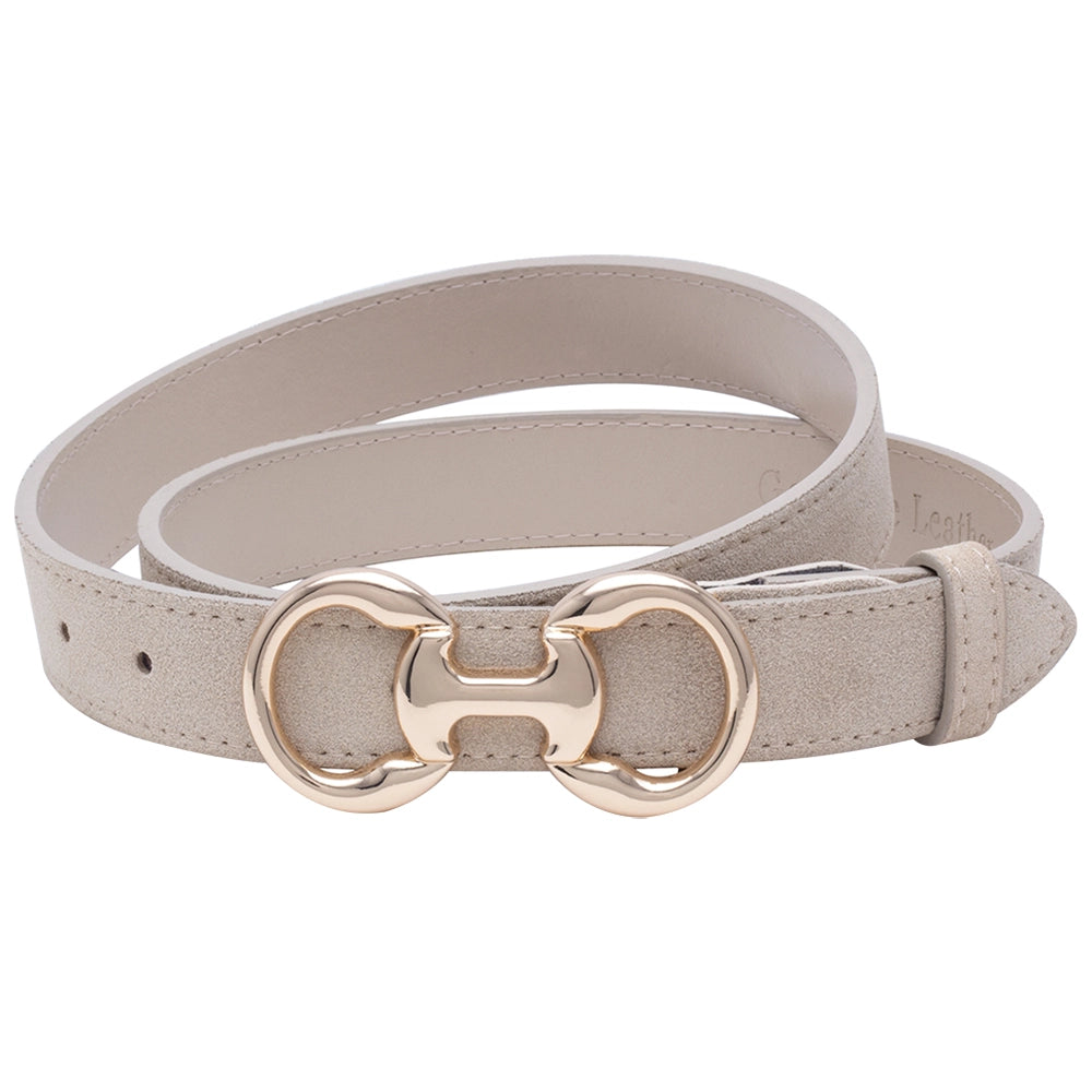 Modern Horsebit Suede Belt- 2 COLORS