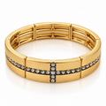 Stretch Cross Stone Bracelet