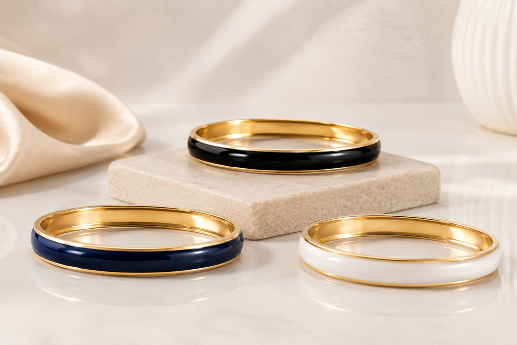 Thin Enamel Bracelet