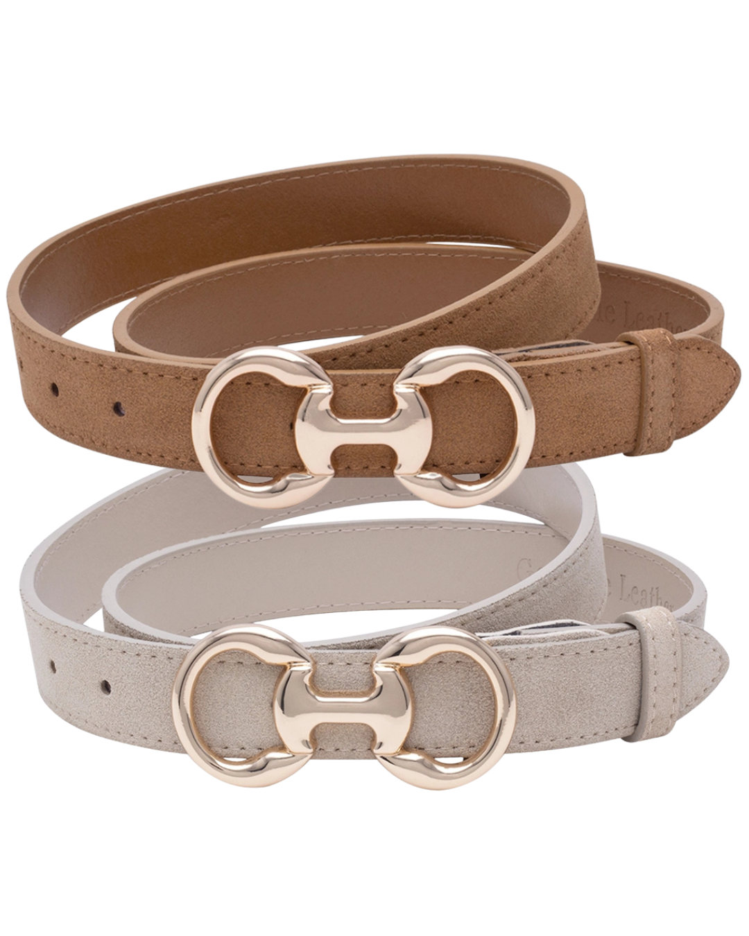 Modern Horsebit Suede Belt- 2 COLORS