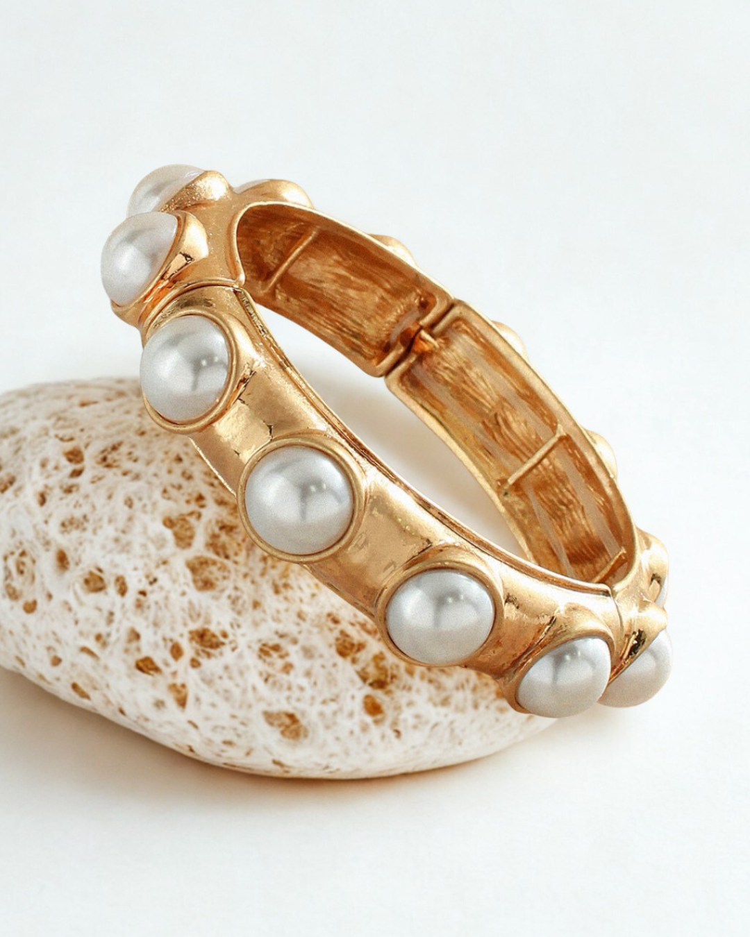 Matte Stone Bracelet- PEARL