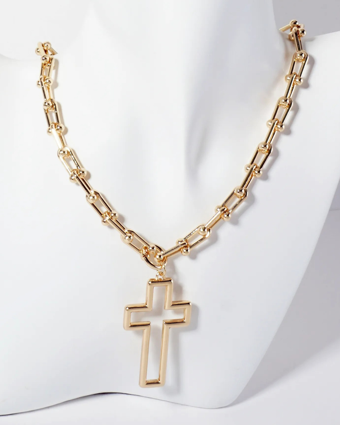 Cross Pendant Chain Necklace