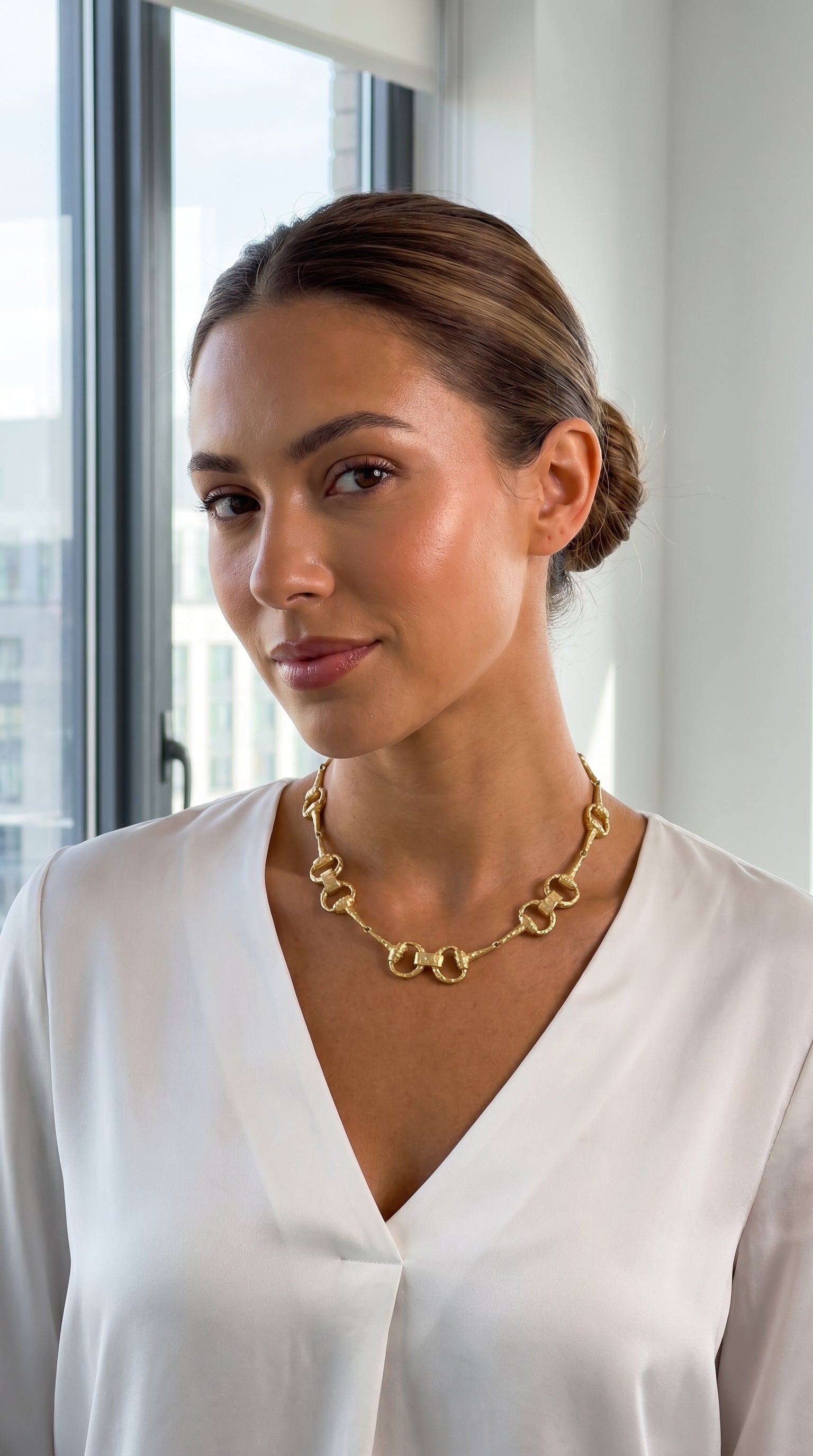 Equestrian Antique Gold Necklace