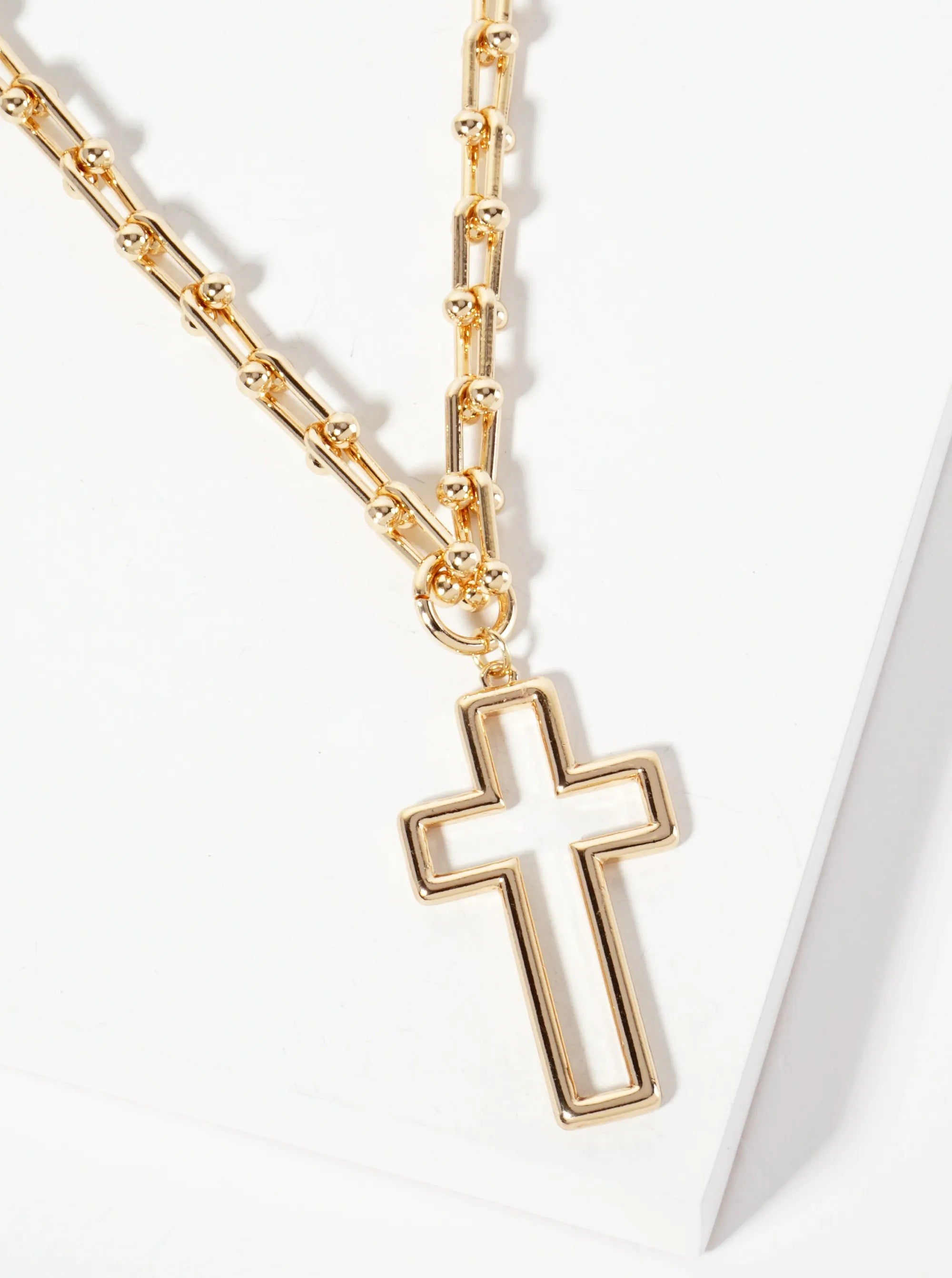 Cross Pendant Chain Necklace