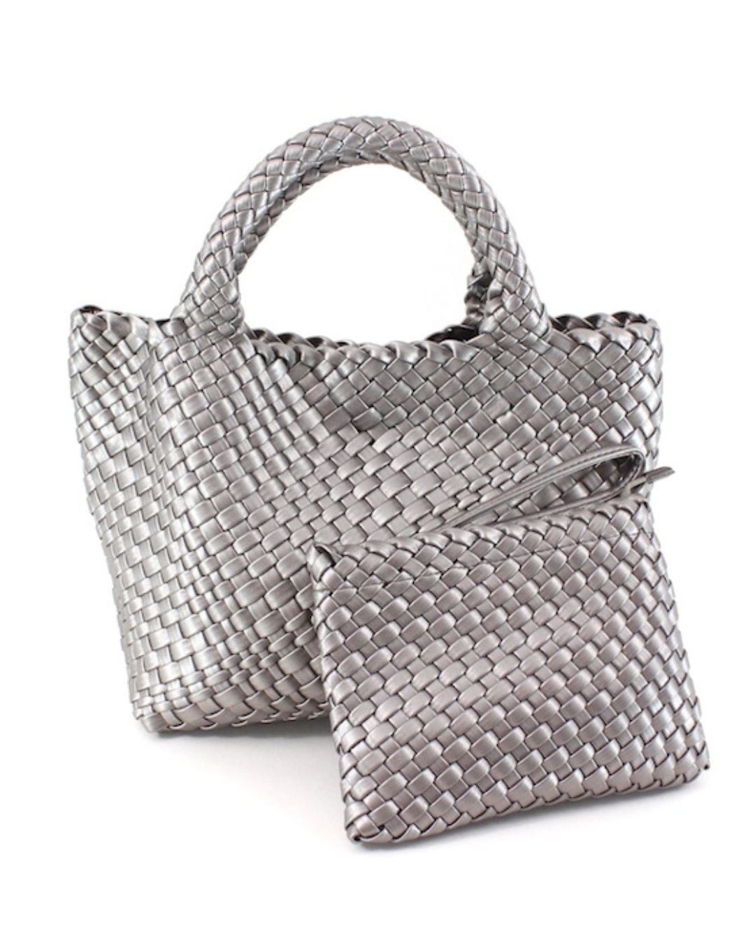 Leather Woven 3-in-1 Handbag - 4 COLORS